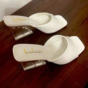 White high heels from Lulus